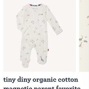 Magnetic Me Baby Onesie with Dinosaur Print